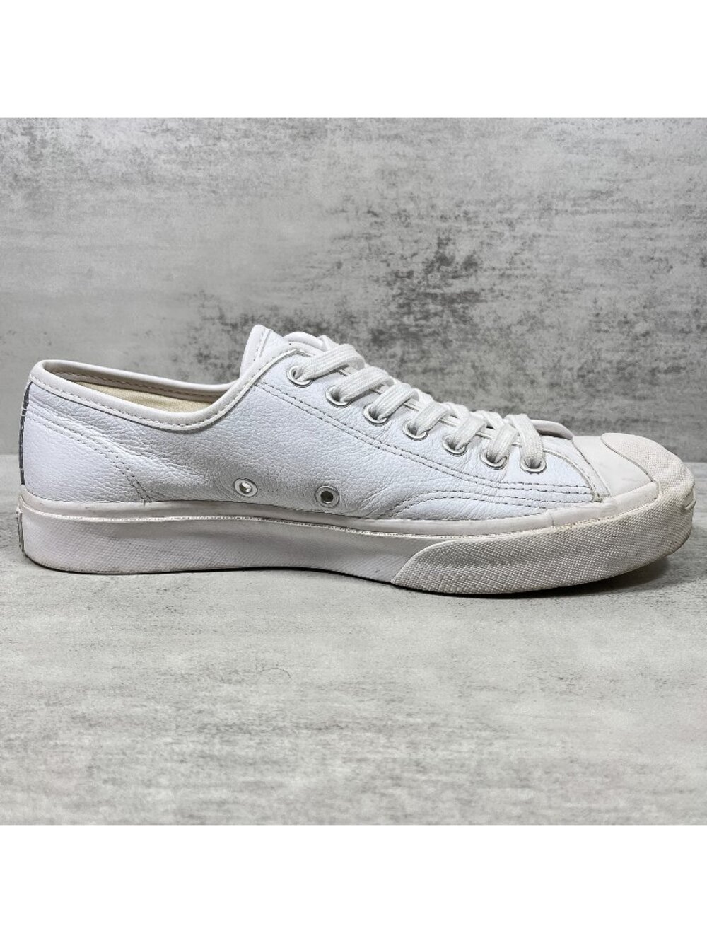 Converse Jack Purcell Leather Sneakers - Men's Size 7.5 / Women's 9 - White - Picture 2 of 9